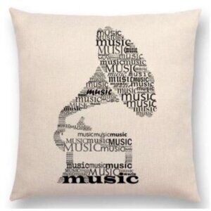 Music Phonograph Pillow Cover